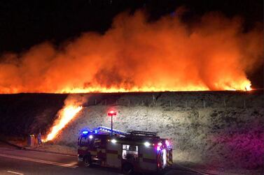 The fire on Marsden Moor was spread over three to four square kilometres. West Yorkshire Fire and Rescue Service