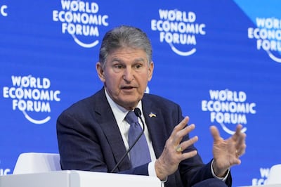 Senator Joe Manchin also represented the US in a panel on Tuesday. AP