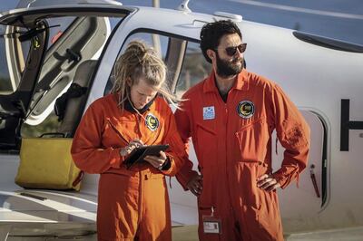 Manos Radisoglou and Neeske Beckman, volunteer pilots with the Humanitarian Pilots Initiative. Hannah Wallace Bowman