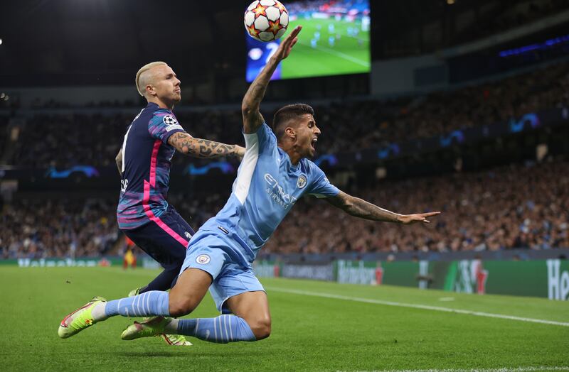 Angelino – 6. The former City player had a good start to the game with some dangerous attacking runs, while his crosses worried the City defence. His performance dropped in the second half and got sent off after picking up two yellow cards. Getty Images