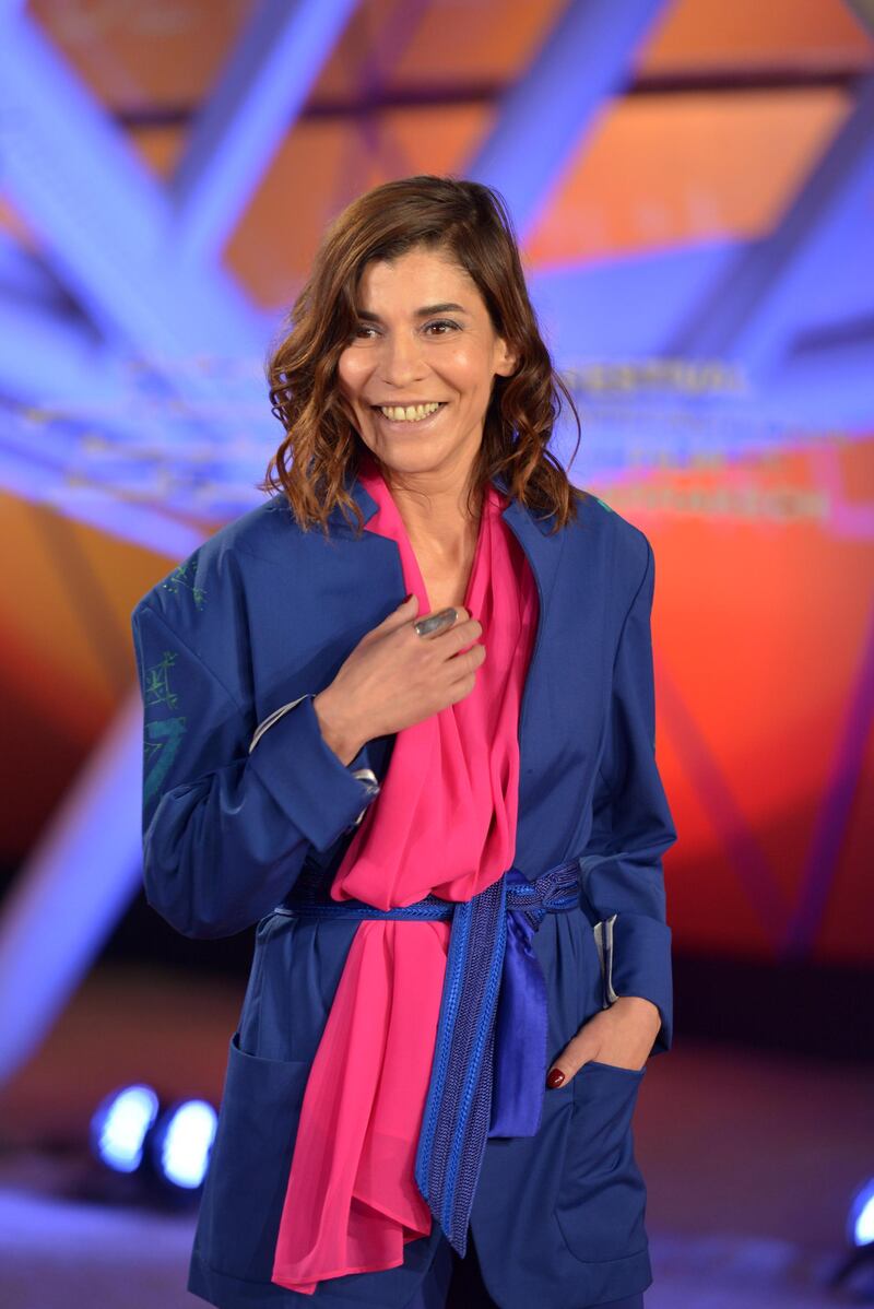 Belgian-born Moroccan-Spanish actress Lubna Azabal attends the screening of 'Adam' during attends the 18th annual Marrakech International Film Festival, in Marrakech, Morocco, on Tuesday, December 3, 2019. EPA