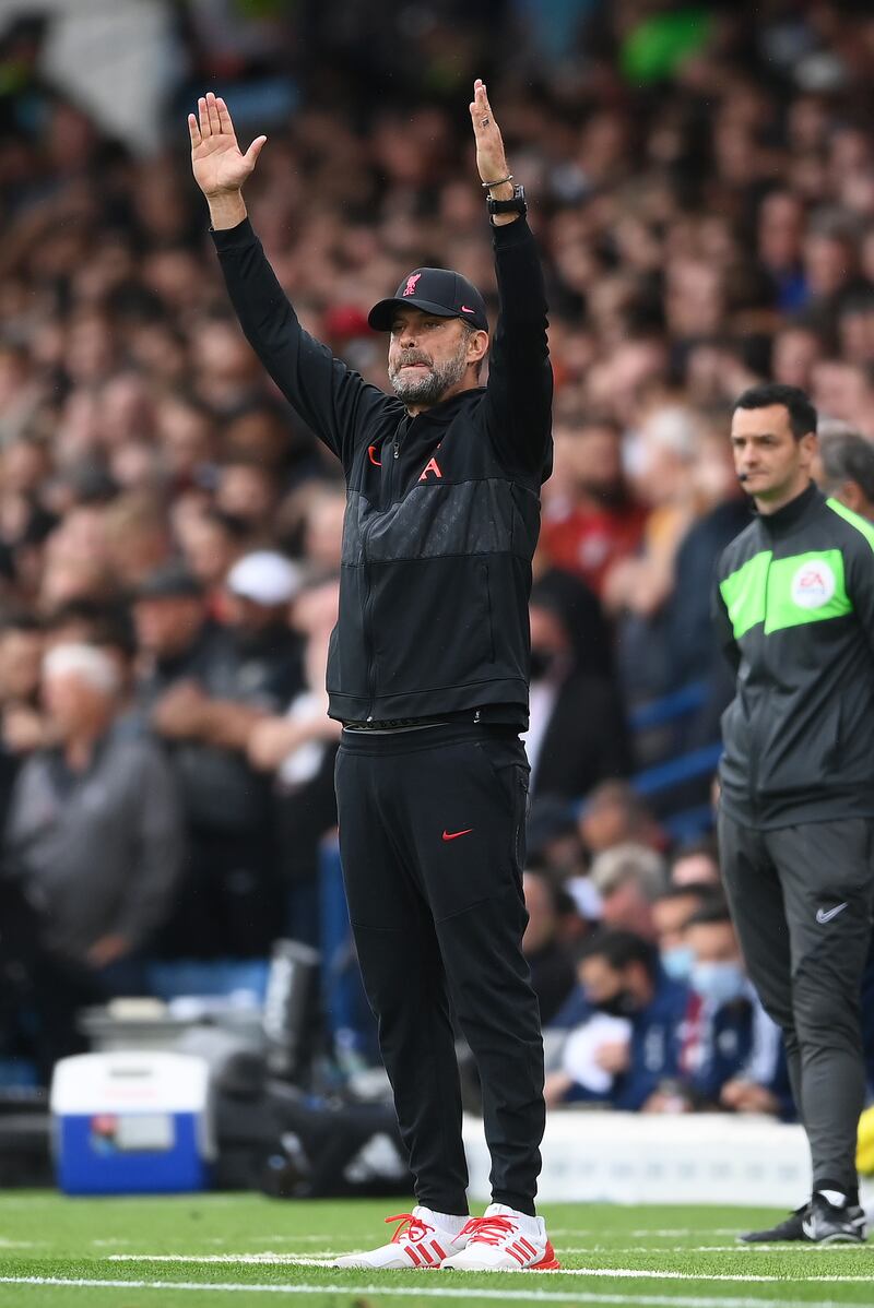 Liverpool manager Jurgen Klopp. Getty