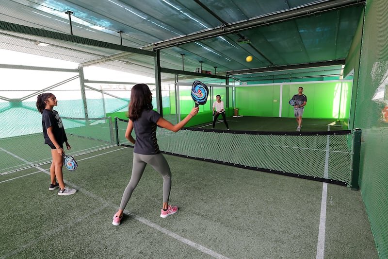 Play a game of spec tennis, a quick, high-energy paddle game.