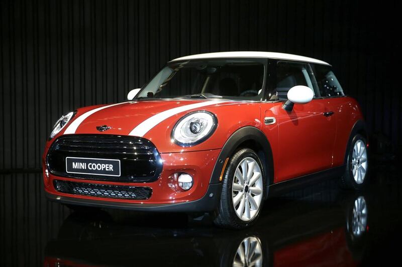 The new 2014 Mini Cooper is shown at the Los Angeles Auto Show. AP Photo / Jae C. Hong