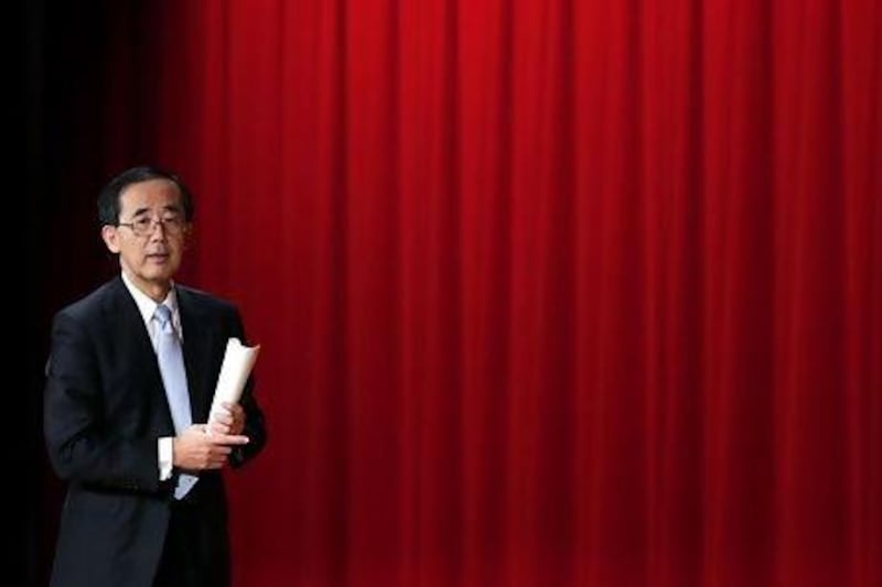 Masaaki Shirakawa says he has not discussed monetary policy at his meeting with Japan's incoming prime minister Shinzo Abe. Kiyoshi Ota / Bloomberg News