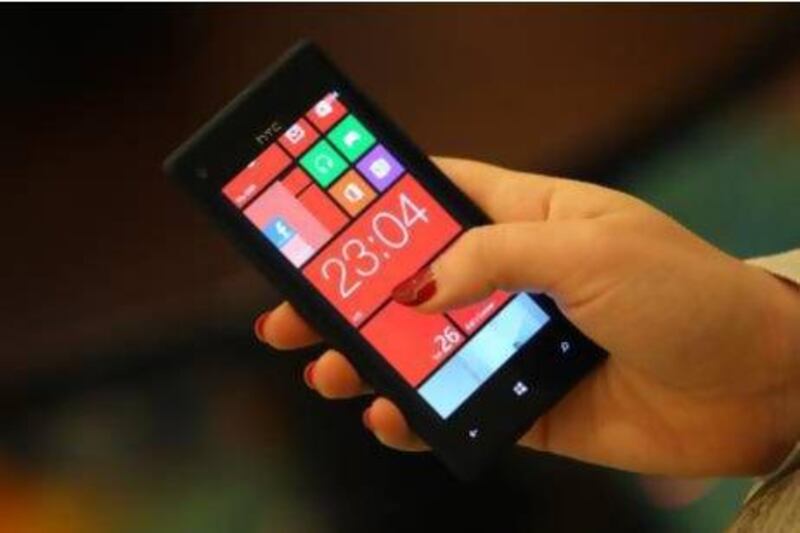 HTC's 8X is a high-end Windows 8 smartphone. Pawan Singh / The National