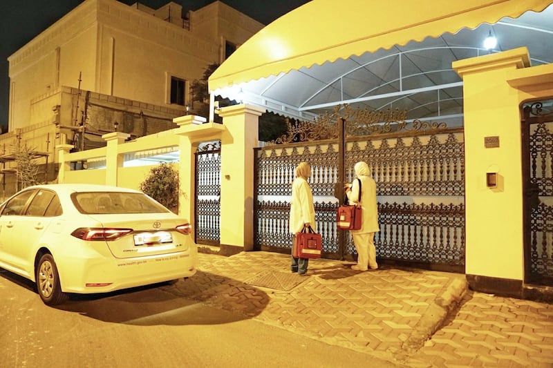 Bahrain's Mobile Vaccination Unit. Courtesy: Bahrain News Agency 