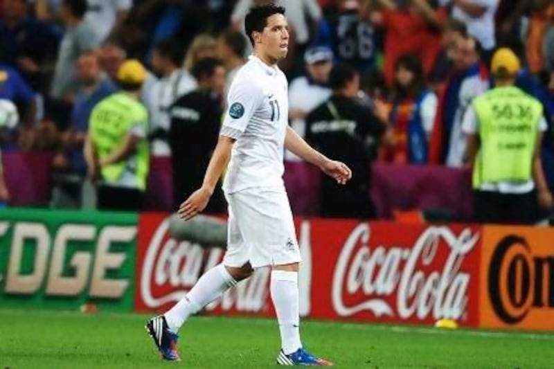 Noel la Graet, the FFF president, said Samir Nasri had 'a difficult way of behaving' following a tirade at a journalist. Laurence Griffiths / Getty Images