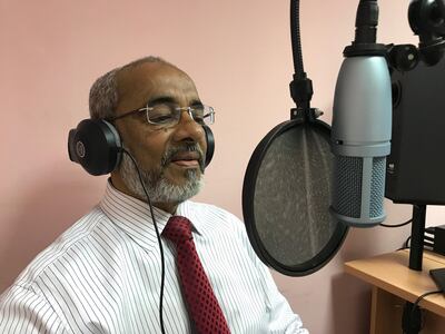 KV Shamsudheen hosts a radio show offering financial advice to listeners. Courtesy KV Shamsudheen