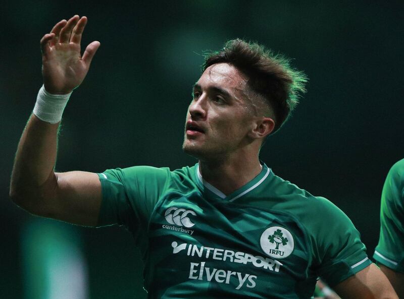 Mandatory Credit: Photo by Shutterstock (10459940z)
Greg O'Shea of Ireland during Rugby X
Rugby X tournament at the O2 Arena, London, UK - 29 Oct 2019