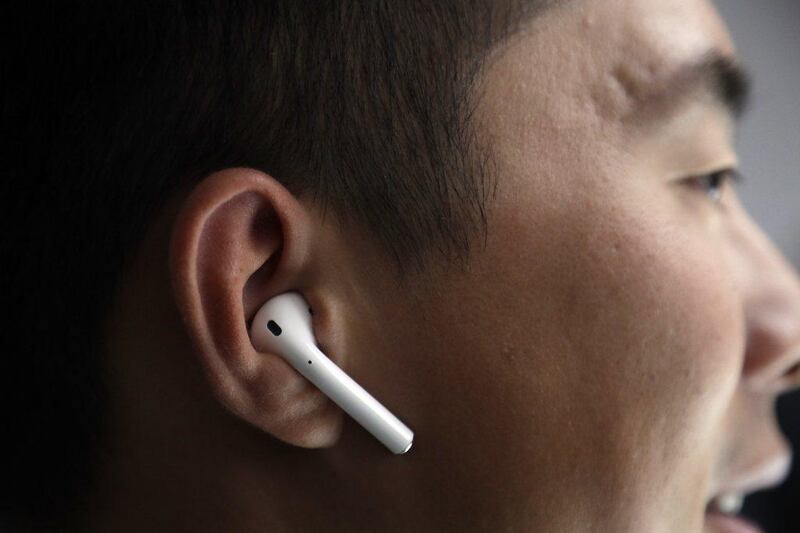 The new Apple AirPods are demonstrated. Marcio Jose Sanchez / AP Photo