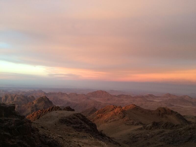 Sunrise over the Mount Katherine summit Yasmin El-Beih