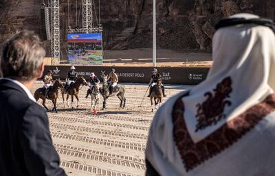 Richard Mille AlUla Desert Polo will return as part of Winter at Tantora festival. AFP