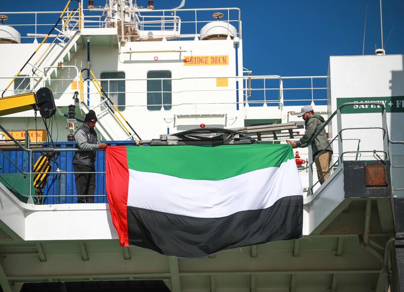 Al Arish has become a focus for the UAE's efforts to assist the Palestinian people. Victor Besa / The National