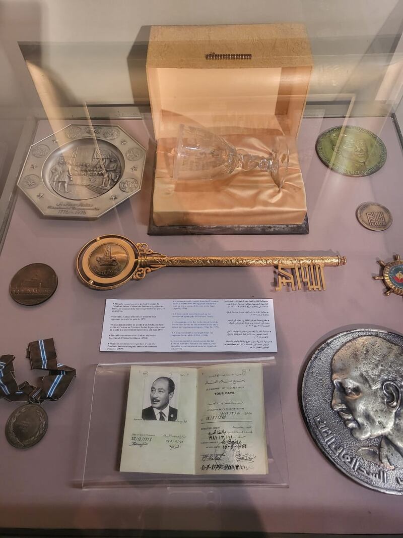 The passport has once again taken its place among items on display at the Sadat Museum in Alexandria. Photo: Bibliotheca Alexandrina