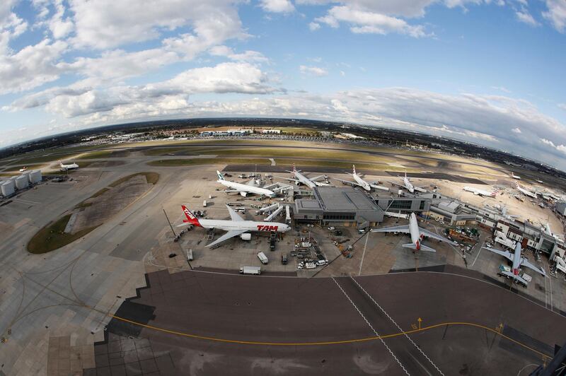 FILE PHOTO: A general view Heathrow Airport near London, Britain October 11, 2016. REUTERS/Stefan Wermuth/File Photo