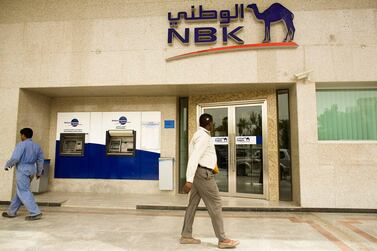 National Bank of Kuwait's net profit for the three-month period ending September 30 rose to 93 million Kuwaiti dinars . Andrew Henderson/The National