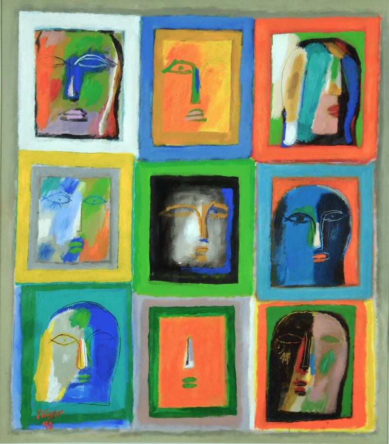 Ismail Fattah- 1998-Acrylic on Canvas