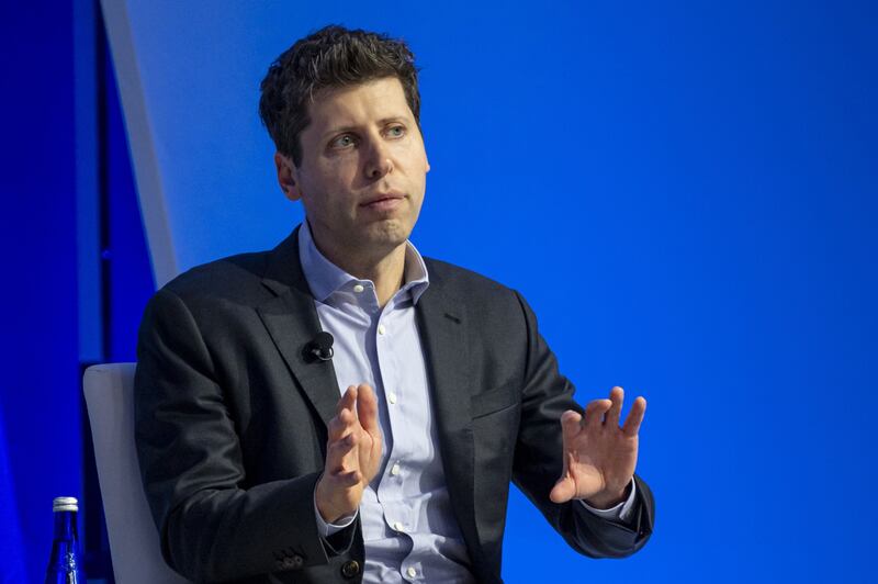 Sam Altman speaks during the Asia-Pacific Economic Co-operation conference in San Francisco, California. Bloomberg