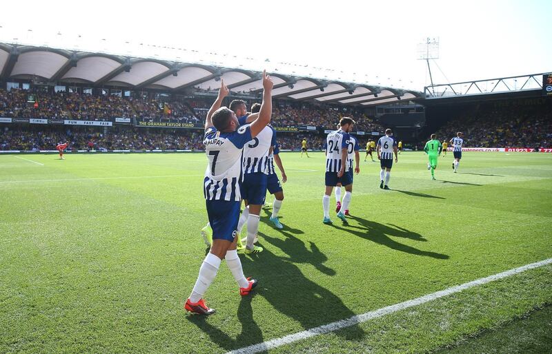 Neal Maupay: Dream start for the Brighton striker who came on after 64 minutes and took just 13 minutes to score his first goal since his £20m move from Brentford. Getty Images