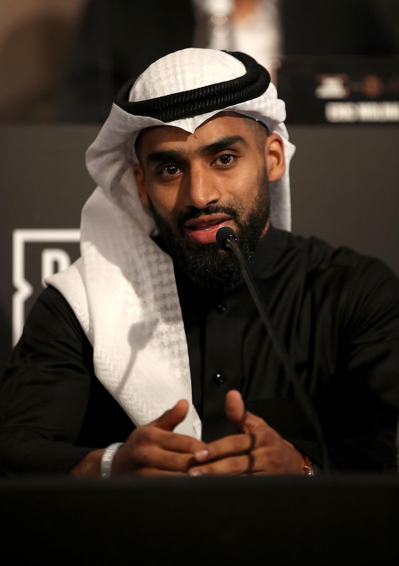 Zuhayr Al Qahtani speaks to the media ahead of Clash on the Dunes. PA Wire
