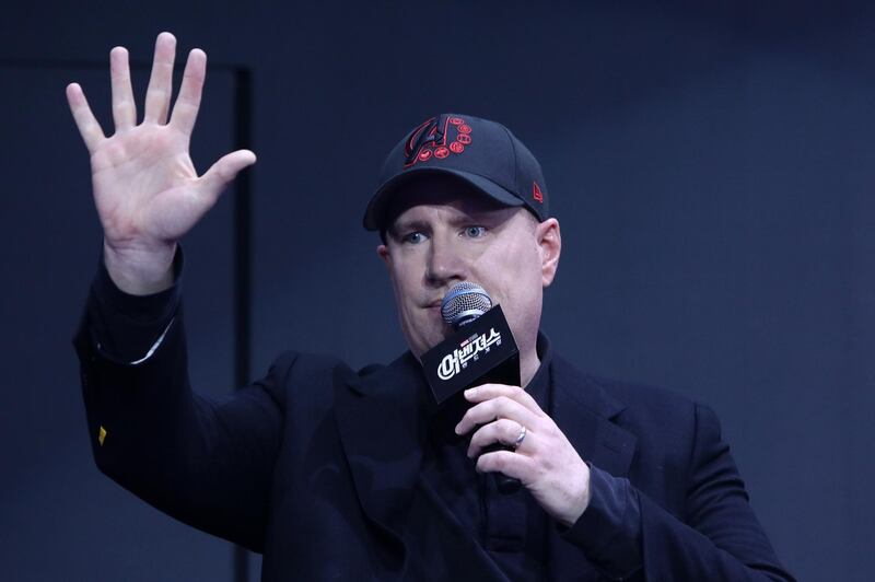 SEOUL, SOUTH KOREA - APRIL 15: Kevin Feige attends the fan event for Marvel Studios' 'Avengers: Endgame' South Korea premiere on April 15, 2019 in Seoul, South Korea. (Photo by Chung Sung-Jun/Getty Images for Disney)