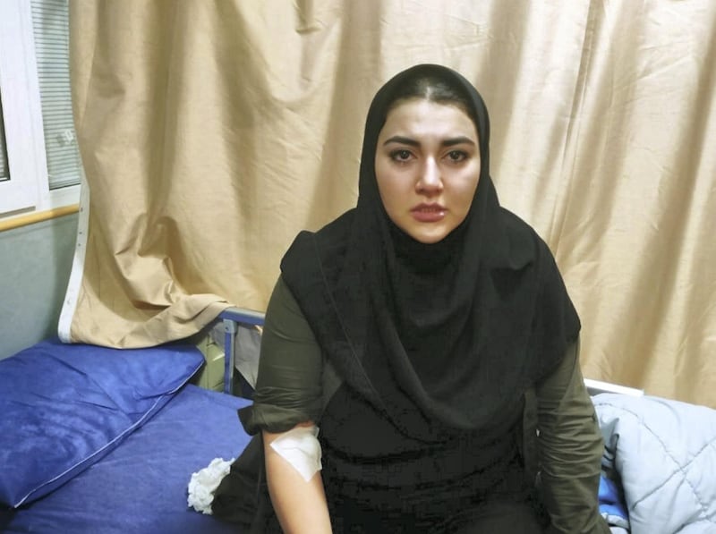 Ana Diamond pictured in Iran a few weeks after her release on bail. It was the first time she had been allowed access to professional medical services. Photo: Ana Diamond