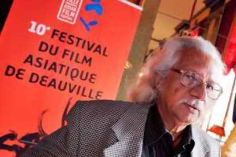 DEAUVILLE, FRANCE, March 15, 2008: Indian director Adoor Gopalakrishnan poses before presenting his movie "Four women" during the 10th Asian Film Festival held in Deauville, western France, from 12 to 16 March.    MYCHELE DANIAU /AFP 

REF al10coverNEW 10/07/08
