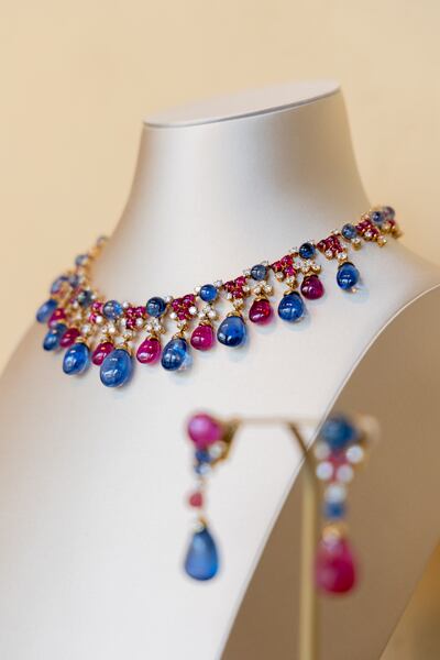 Bulgari highlighted its mastery of coloured gemstones. Photo: Irthi Contemporary Crafts Council