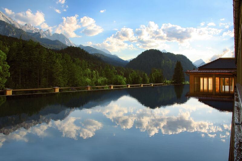A handout photo of Rooftop Pool at Schloss Elmau in Germany (Courtesy: The Leading Hotels of the World)