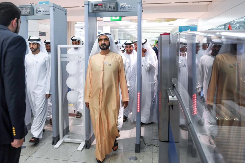 
Mohammed bin Rashid reviews the progress of Dubai International Airport facilities and reassures travelers. WAM