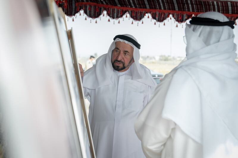 During his visit, Sheikh Dr Sultan was briefed about maps drawn up of the heritage sites.