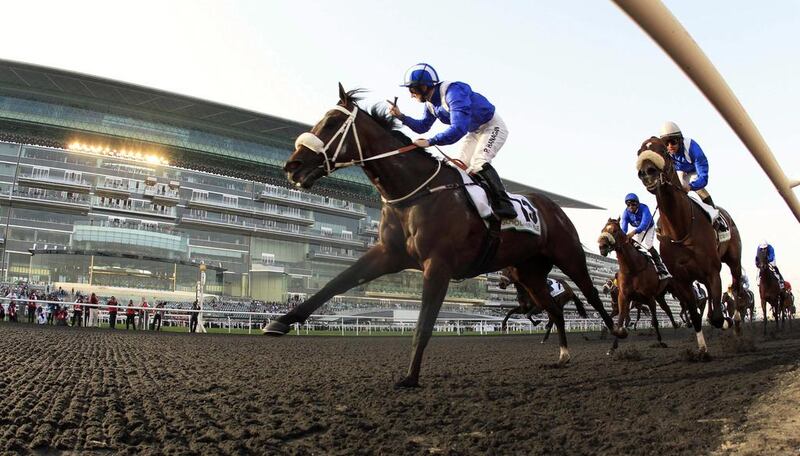 The season culminates at Meydan Racecourse on March 29 at the Dubai World Cup. Ahmed Jadallah / Reuters