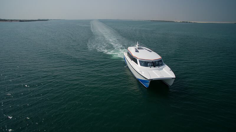 A handout photo of Jalboot, Abu Dhabi’s first scheduled, multi-destination ferry service (Courtesy Jalboot) *** Local Caption ***  al15oc-todo-jalboot.jpg