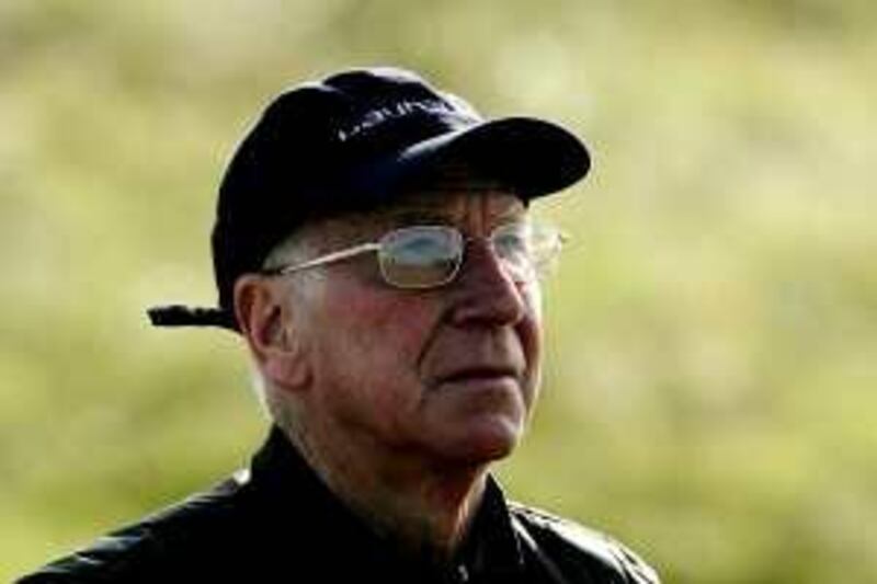 Golf - Alfred Dunhill Links Championship - Carnoustie, Scotland - 3/10/08
Sir Bobby Charlton during the Pro-Am
Mandatory Credit: Action Images / Lee Smith
Livepic