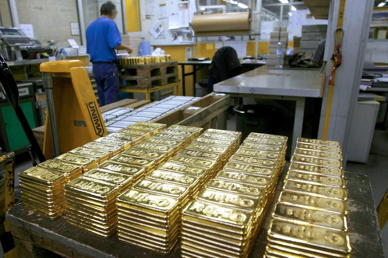 In a downturn, gold prices are often pulled down, but recover faster than other asset classes. Photo: Reuters