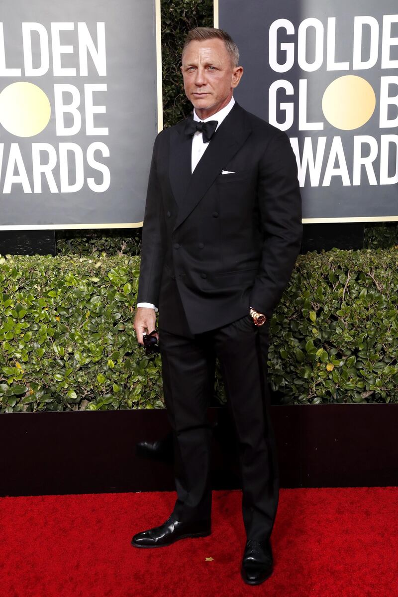 Daniel Craig arrives for the 77th annual Golden Globe Awards.  EPA