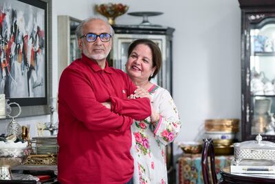Khawar Saleem Aslam and Shabana Khawar, originally from Pakistan, have been living in Abu Dhabi since 1977. Khushnum Bhandari / The National