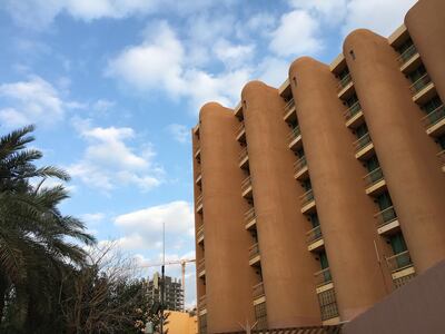 Sheraton Abu Dhabi was built in a modernist style with echoes of a traditional fort. John Dennehy / The National 
