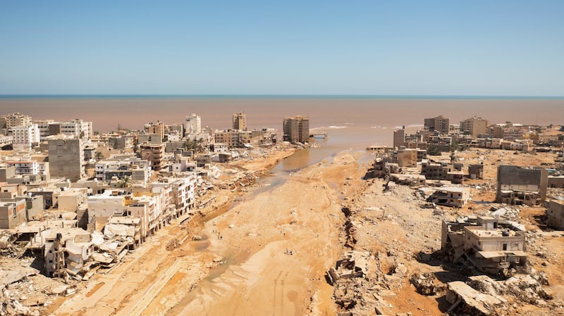 Libya's port city of Derna, days after floods swept away entire communities after two dams collapsed amid heavy rain. Reuters

