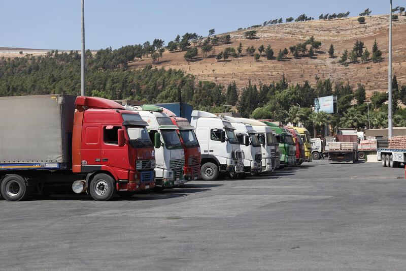 International humanitarian aid trucks cross into Syria at Bab al-Hawa Turkey- Syria border crossing, Syria.  EPA