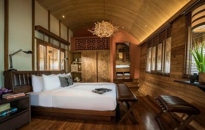 Gypsy master bedroom. Courtesy Mekong Kingdoms