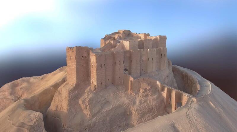 3D imagery of Palmyra Castle as created by Arc/k. Arc/k