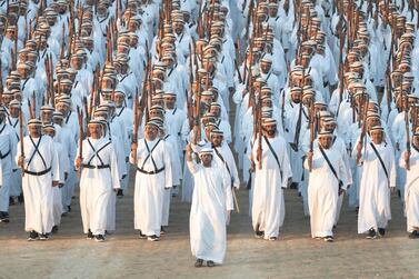 Tribesman at the annual Sheikh Zayed Heritage Festival. Rashed Al Mansoori / Ministry of Presidential Affairs
