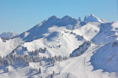 Ski slopes at Les Gets, France. JM Baud/Les Gets tourist office