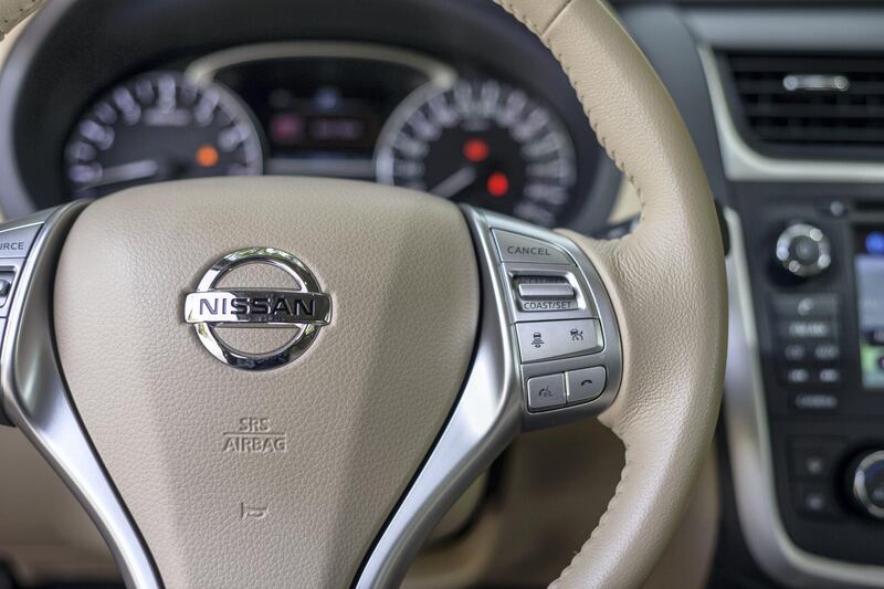 Abu Dhabi, United Arab Emirates - The new Nissan Altima 2018 along the riverbank in Abu Dhabi, on March 11, 2018. (Khushnum Bhandari/ The National)