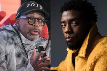 Spike Lee, left, worked with Chadwick Boseman on 2020's 'Da Five Bloods'. AFP