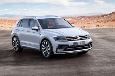 Volkswagen's Tiguan R-Line Black Style - in white. Courtesy Volkswagen