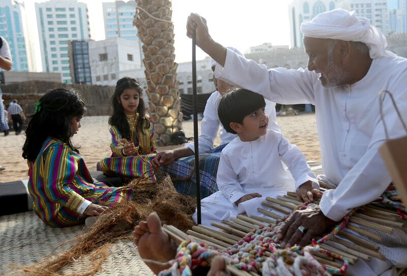 March 1, 2014 (Abu Dhabi) Visitor enjoy the last of the Qasr al Hosn festival in Abu Dhabi March 1, 2014.  (Sammy Dallal / The National)