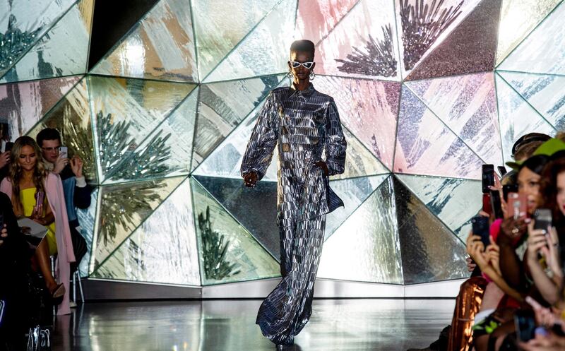 The Christian Siriano autumn/winter 2019 fashion show during New York Fashion Week on February 9, 2019. AFP